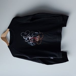 Vintage Diamond Lam Bejewled Disney Mickey Mouse Top